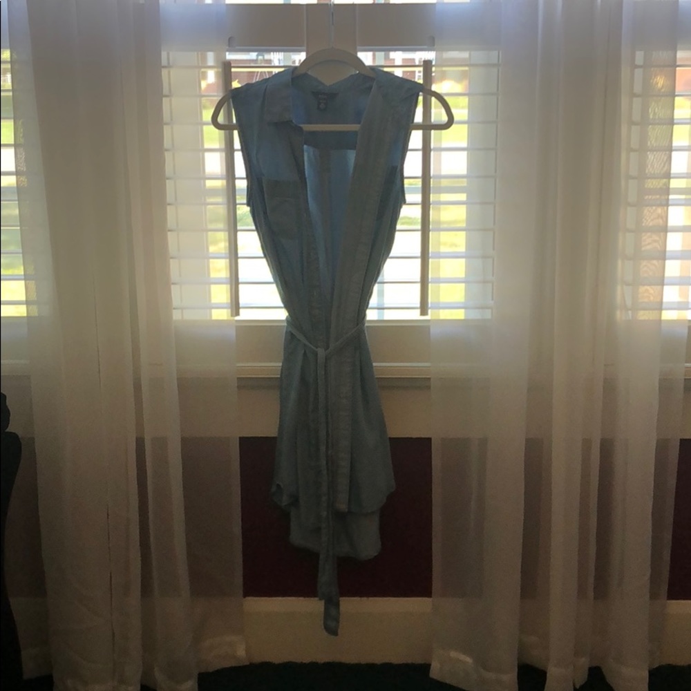 Jean button up dress